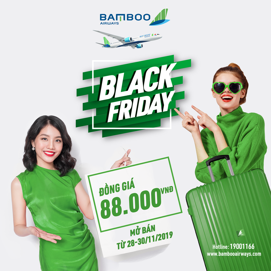 BLACK FRIDAY ĐANG “ĐỔ BỘ” BAMBOO AIRWAYS