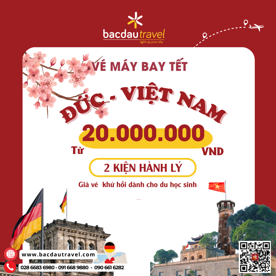 GERMANY ✈ VIỆT NAM VÉ TẾT