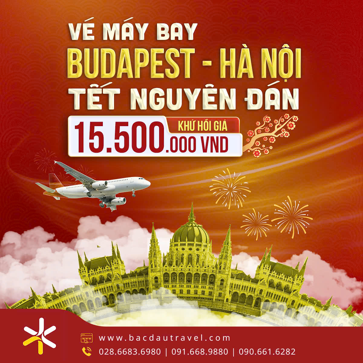 VÉ MÁY BAY KHỨ HỒI TỪ BUDAPEST ĐI HÀ NỘI TRONG DỊP TẾT NGUYÊN ĐÁN 2025