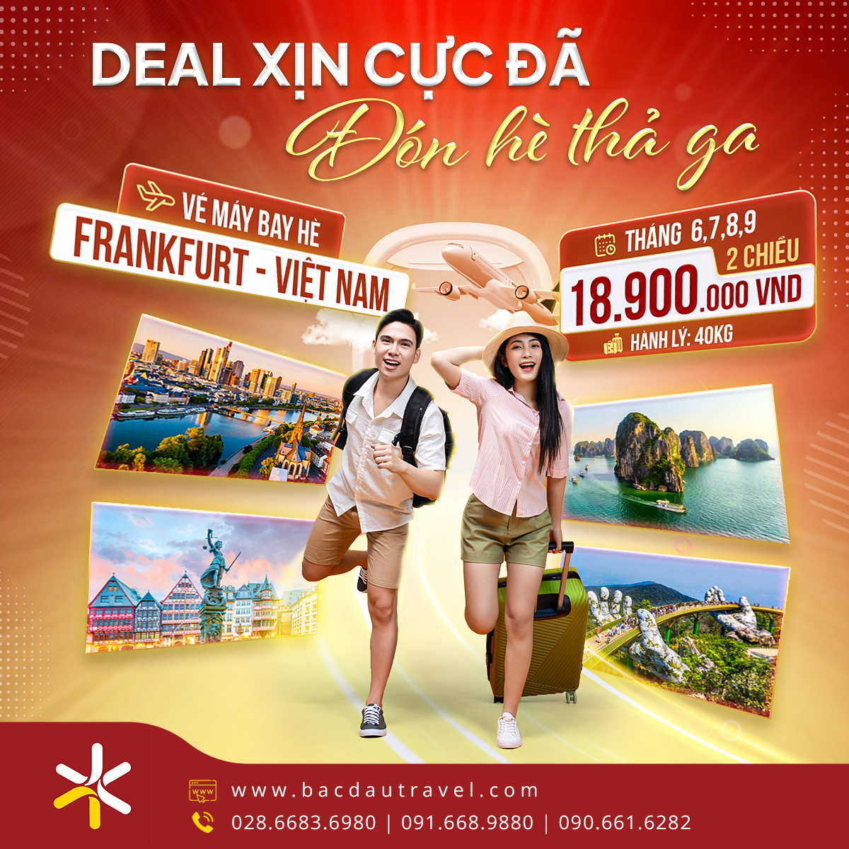 [SIÊU HOT] Vé máy bay Frankfurt Việt Nam khứ hồi chỉ 18.900.000 VNĐ