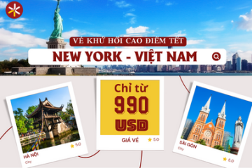 VÉ KHỨ HỒI NEW YORK VỀ VIỆT NAM GIÁ TỐT