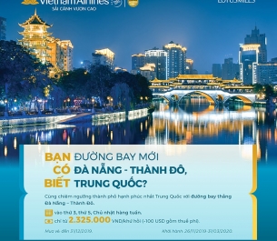 VNA khai trương đường bay mới Đà Nẵng - Thành Đô