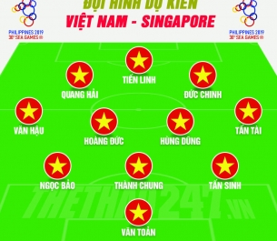 SEA Games 30: U22 Việt Nam vs U22 Singapore